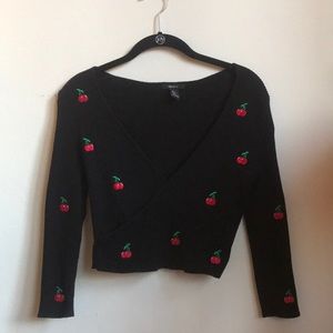 Long Sleeve Cherry Long sleeve crop